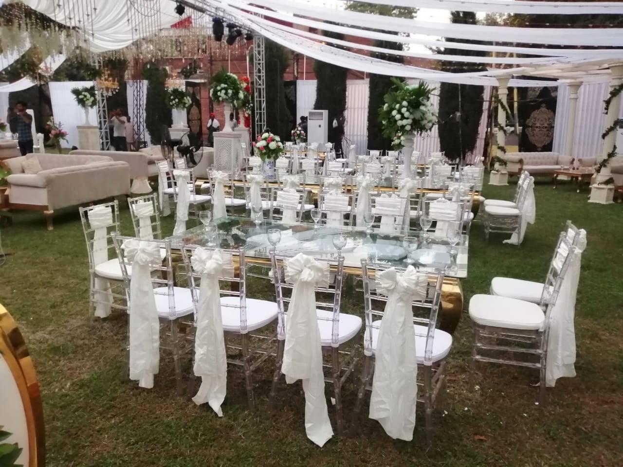 intimate 50th birthday celebration setup for 60 guests by Alvi Events & Catering in Lahore